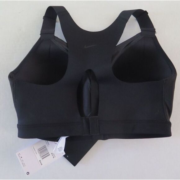 Nike DD0436 010 Women's Sz M (F-G) Alpha Front Zip High Support Sports Bra $72+ - Picture 2 of 3